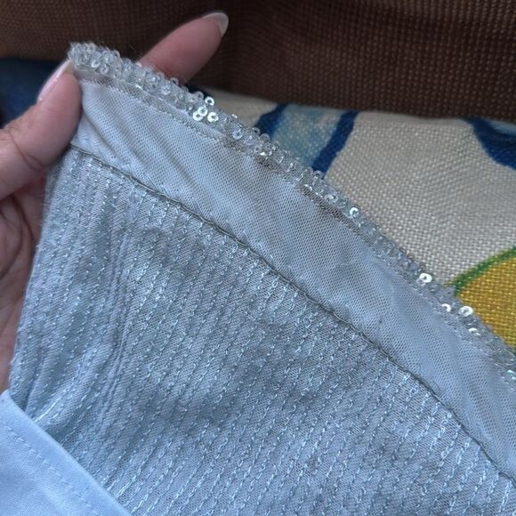 Xscape light blue sequin Evening Gown in size 6 - Picture 14 of 14